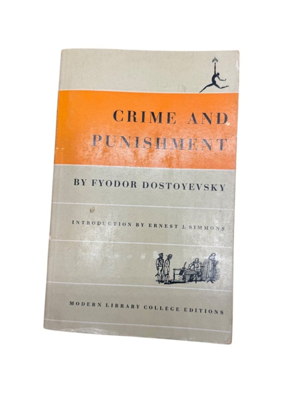 Crime And Punishment Fyodor Dostoyevsky Paperback book Modern Library 1950 READ